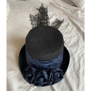 Victorian steampunk riding hat with tail